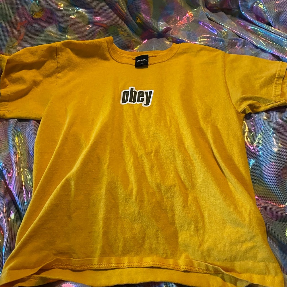 Yellow Obey Shirt